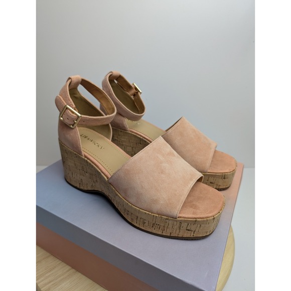 Lisa Vicky Laud Platform Wedge Sandals Womens 8 M Canyon Sun Ankle Strap Suede - Picture 7 of 10